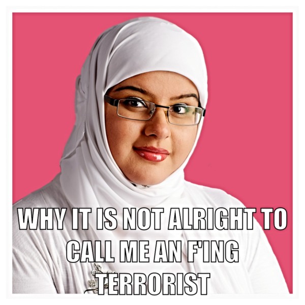 Muslim, islam, hijab, not a terrorist, meme, canadianmomeh
