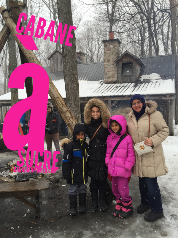 Wordless Wednesday: cabane à sucre with the kids #Quebec #culture #SugarShack