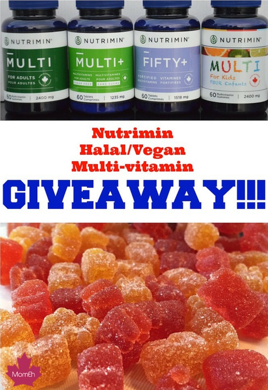 Win a family gift pack of vitamins from @NutriminCanada #NutriminCA #vegan #halal #giveaway