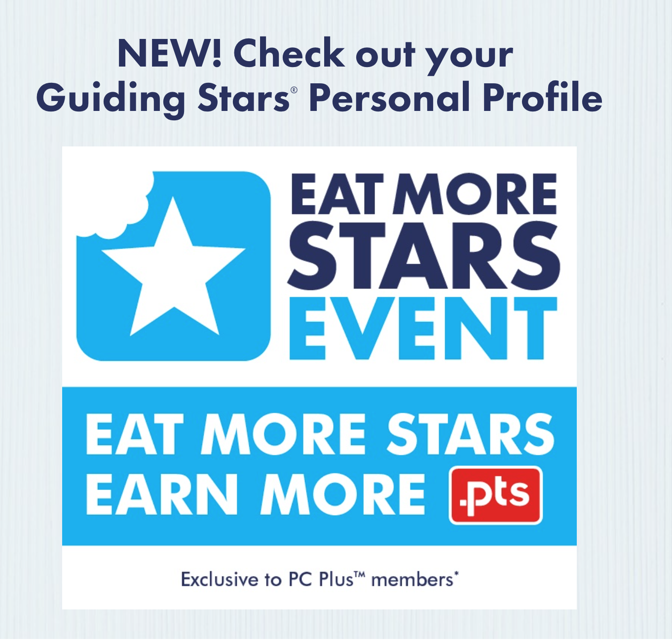 guiding stars, eat more stars, loblaws, PC plus