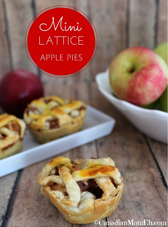 apple pie, apple pie recipe, lattice apple pie, mini lattice apple pie recipe, mini lattice apple pie, canadianmomeh