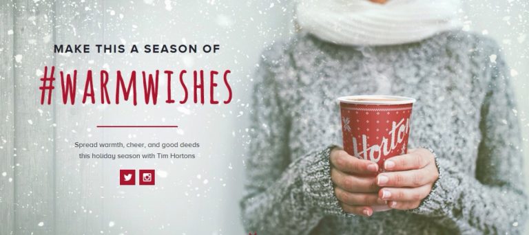 Share your #WarmWishes with @timhortons and #win