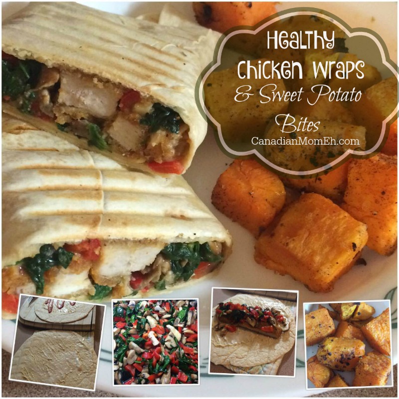 healthy chicken wraps, chicken, quick dinner idea, nadia azizullah, canadianmomeh