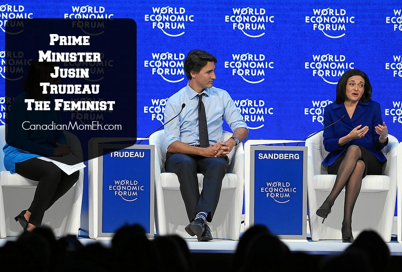 feminism, justin trudeau, davos summit, canadianmomeh, canadian prime minister