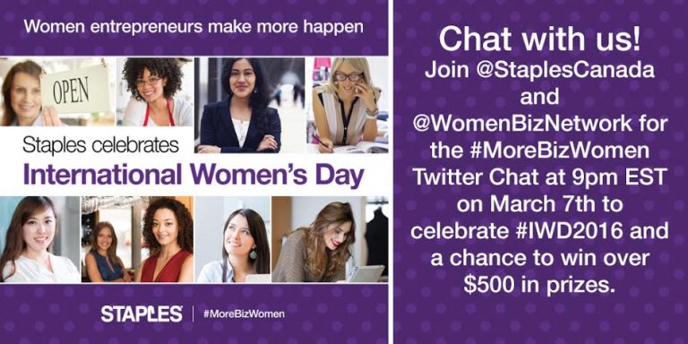 Lead with Your Passion and Purpose #MoreBizWomen #TwitterParty @StaplesCanada Mar 7th 9pm EST