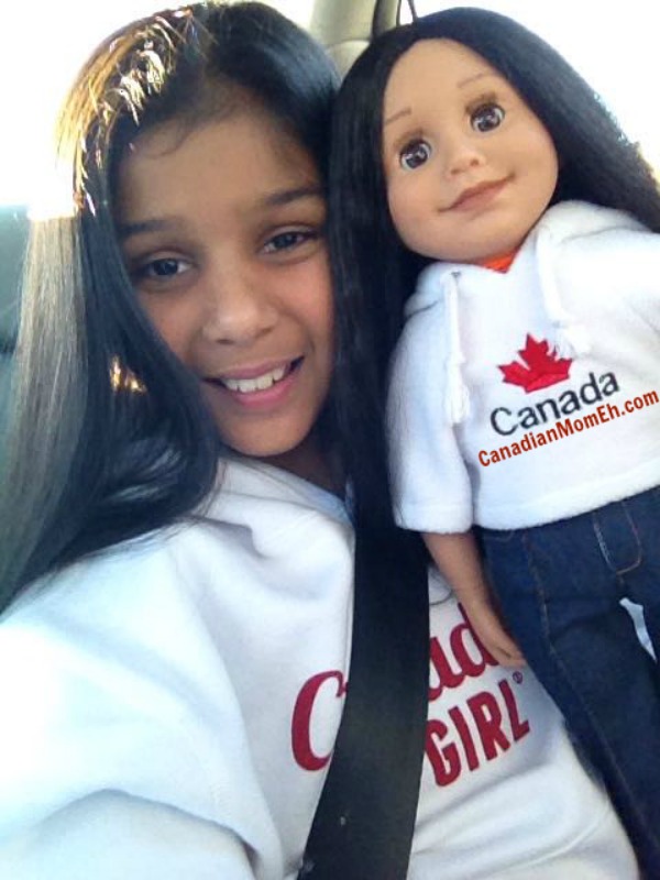 Celebrating Canadian diversity in #Montreal with our MapleLea doll #MapleleaLove